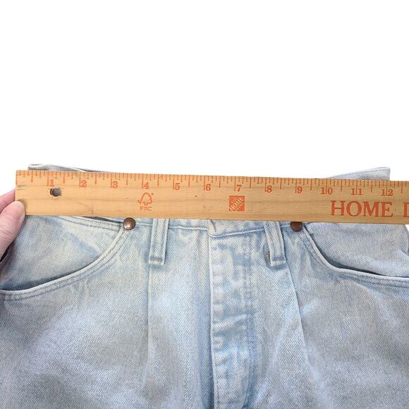 VTG Wrangler Riata Womens Size 7/8 x 34 Taper Cowboy Western Bareback Denim - Picture 10 of 13